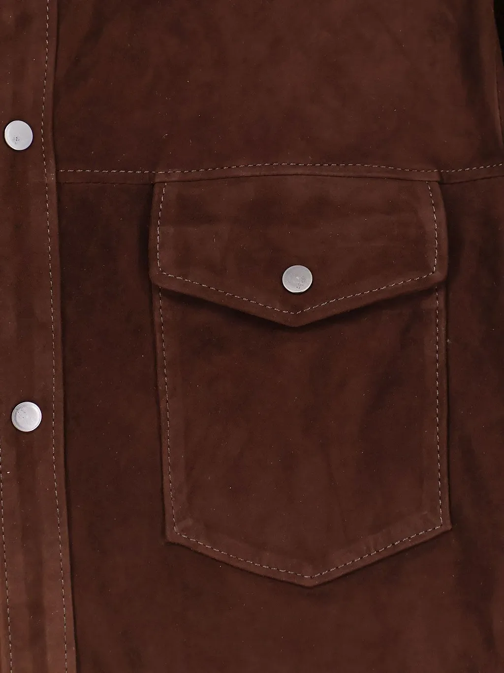 Salvatore Santoro Snap-Button Suede Shirt