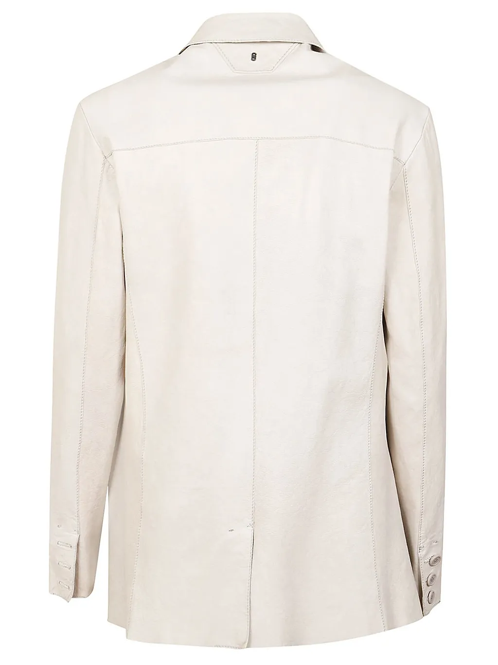 V-Neck Leather Jacket