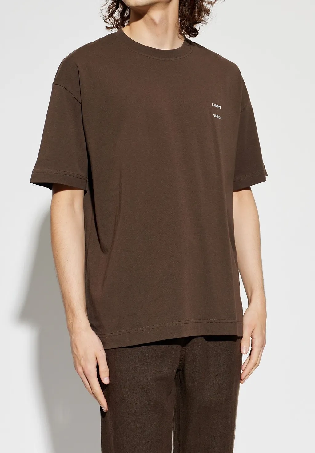 SamsØE SamsØE Joel Logo Crewneck T-Shirt