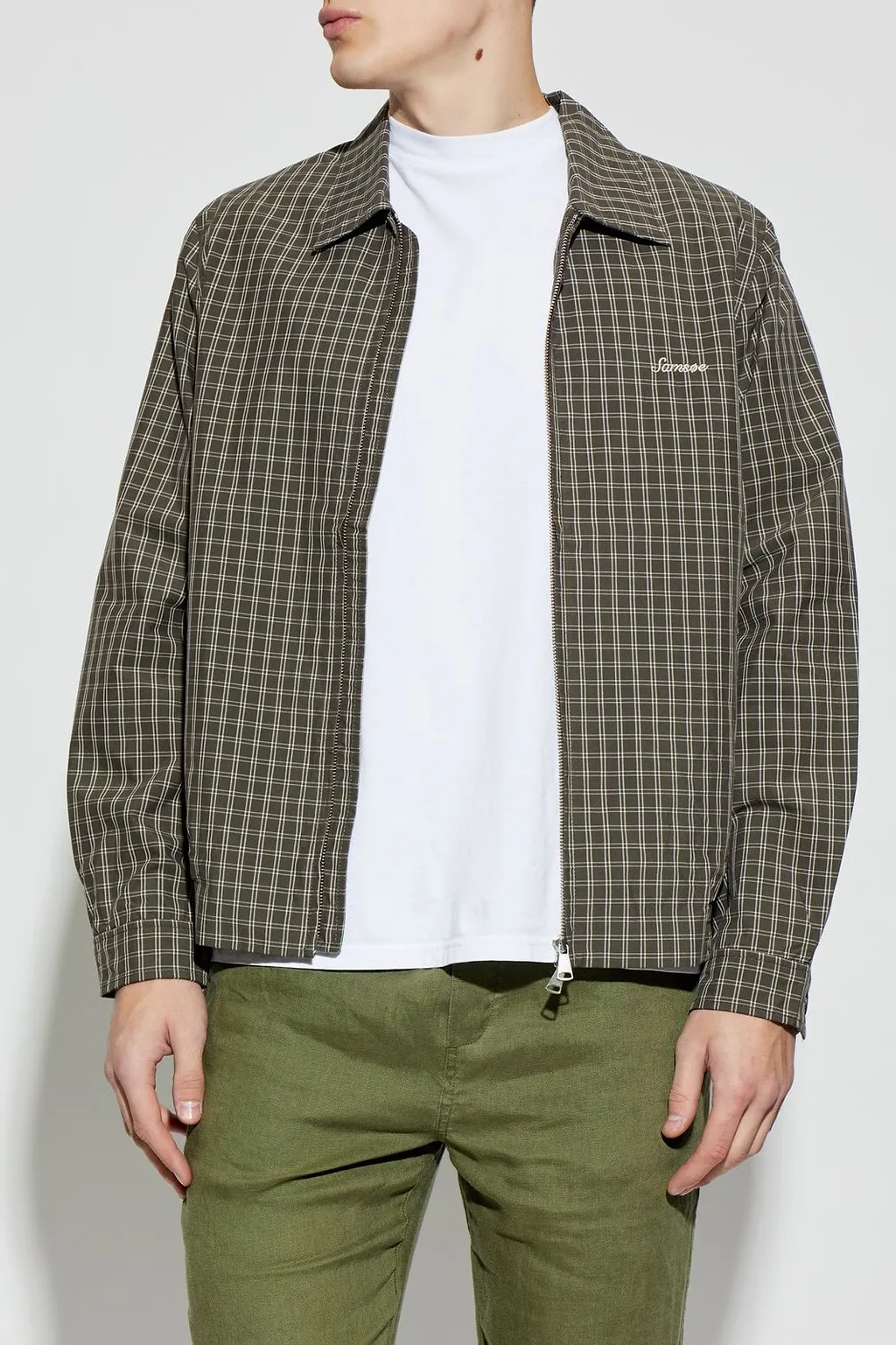 SamsØE SamsØE Sabeck Checked Zip Jacket