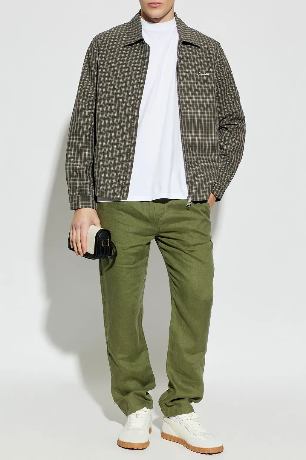 SamsØE SamsØE Sabeck Checked Zip Jacket