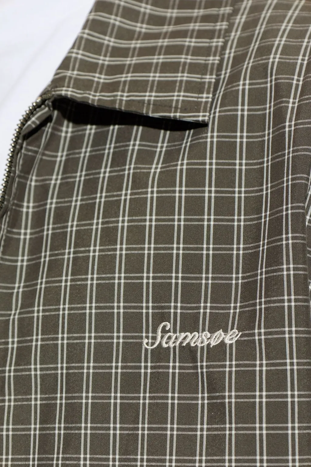 SamsØE SamsØE Sabeck Checked Zip Jacket