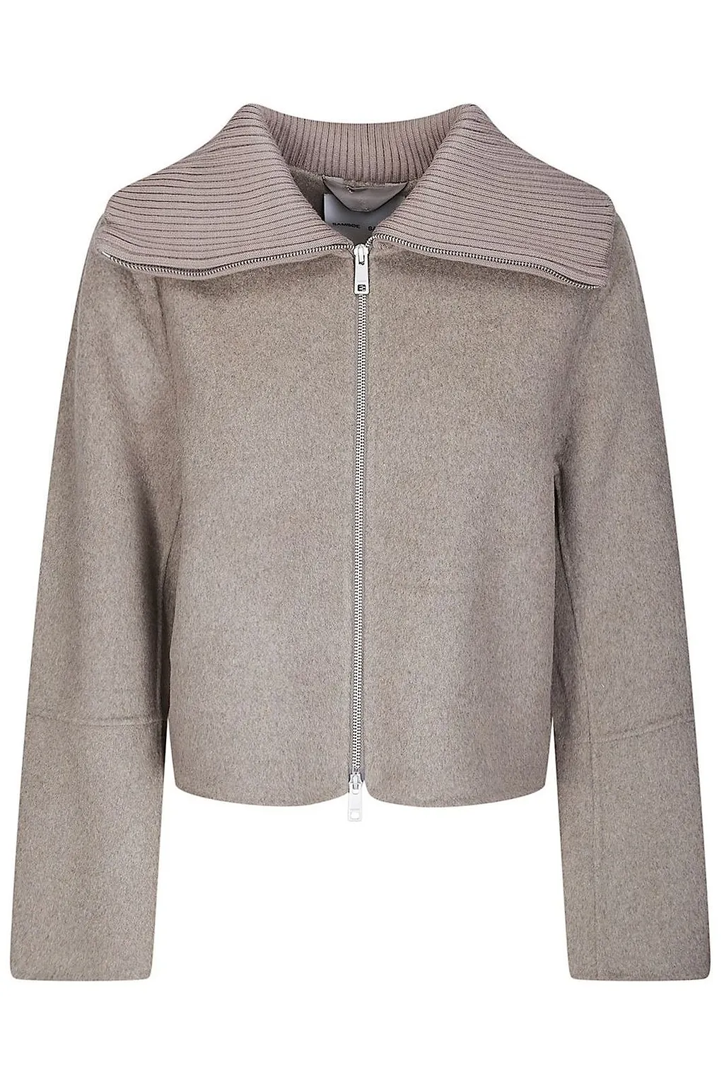 Sacleo Ribbed Collar Jacket
