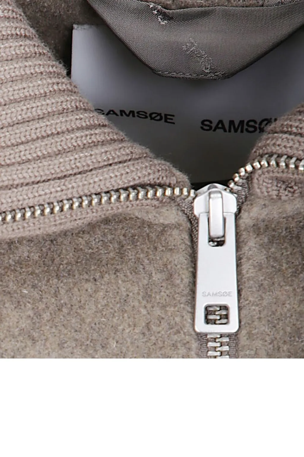 Sacleo Ribbed Collar Jacket