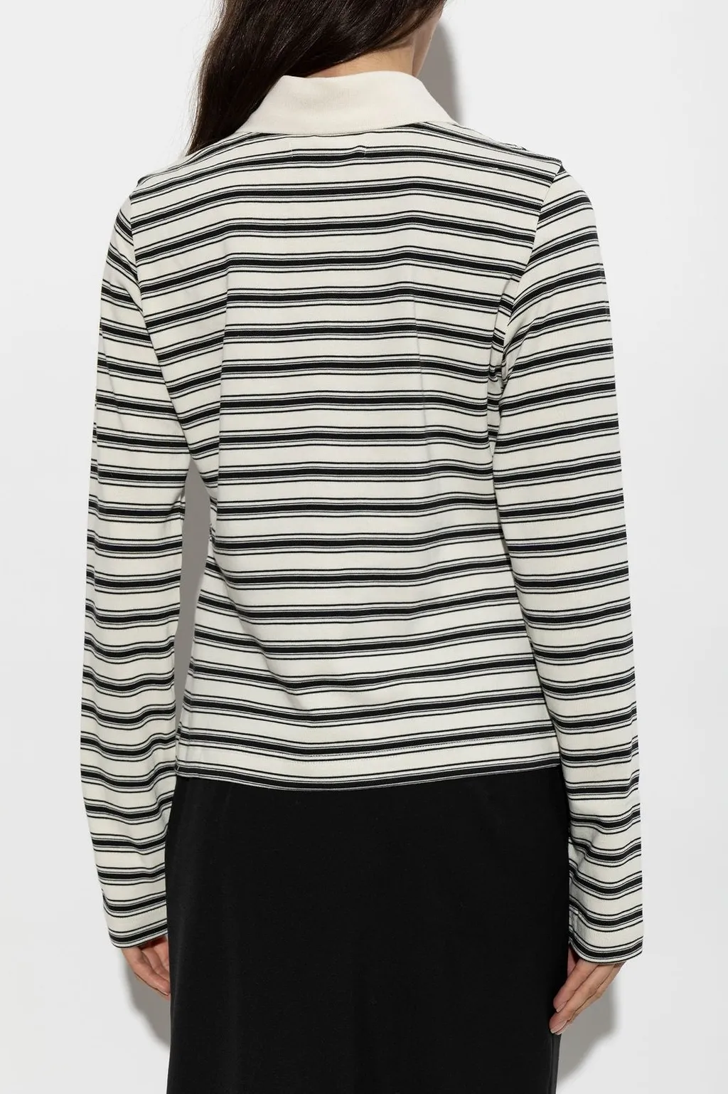 SamsØE SamsØE Sadonell Stripe Long Sleeved Polo Top
