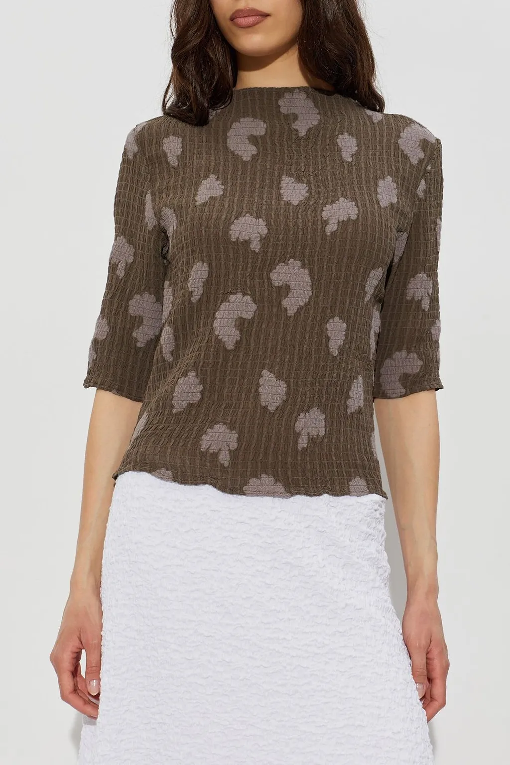 Safrida Textured Pattern Top