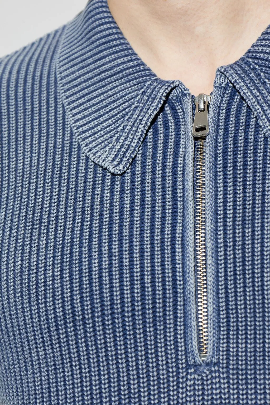 SamsØE SamsØE Saearl Zip Polo Knitted Sweater