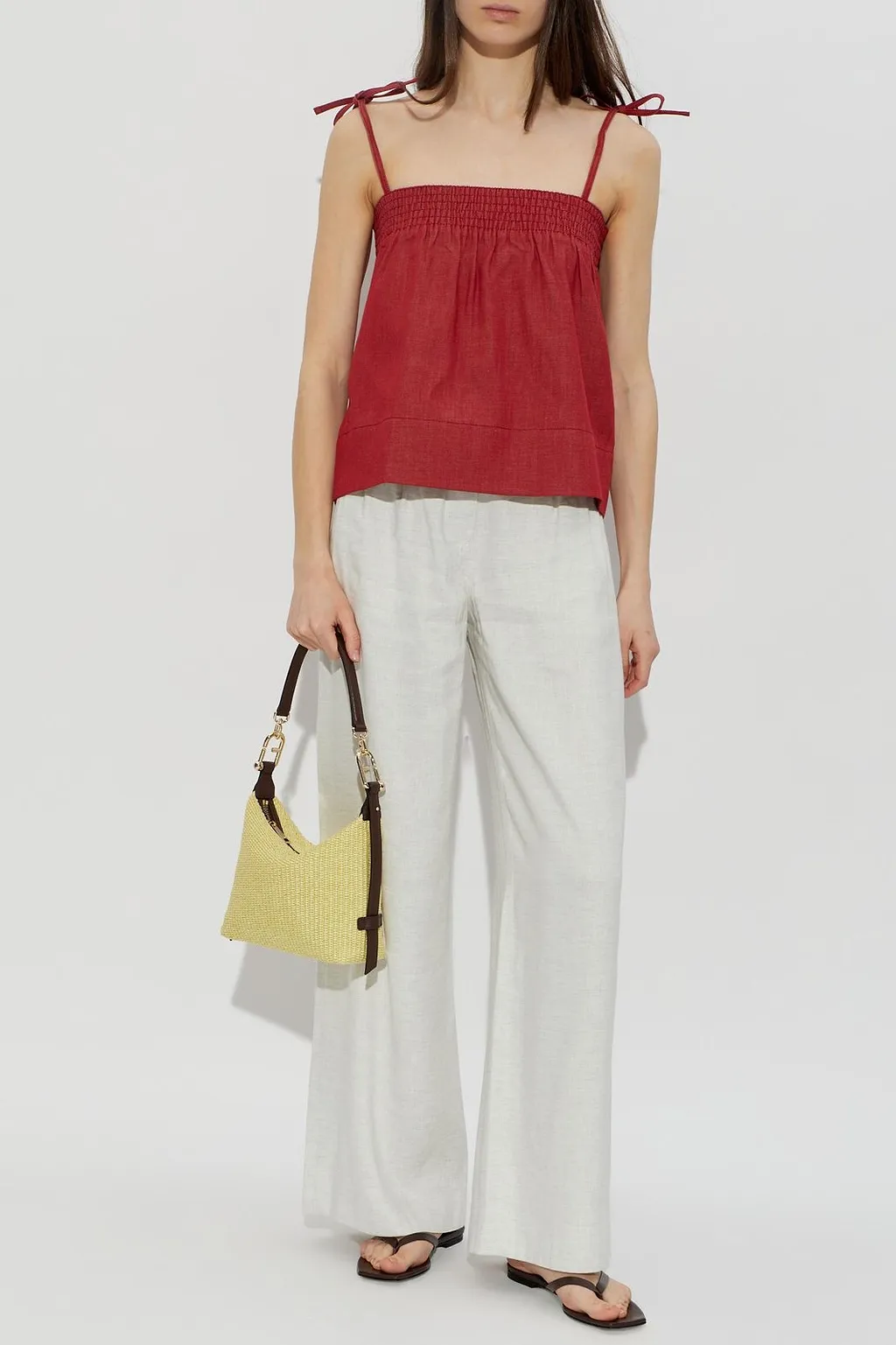 Saiben Pleated Wide-Leg Pants