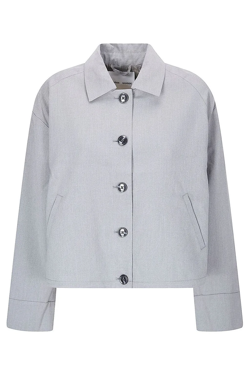 Sakelly Cropped Button Jacket