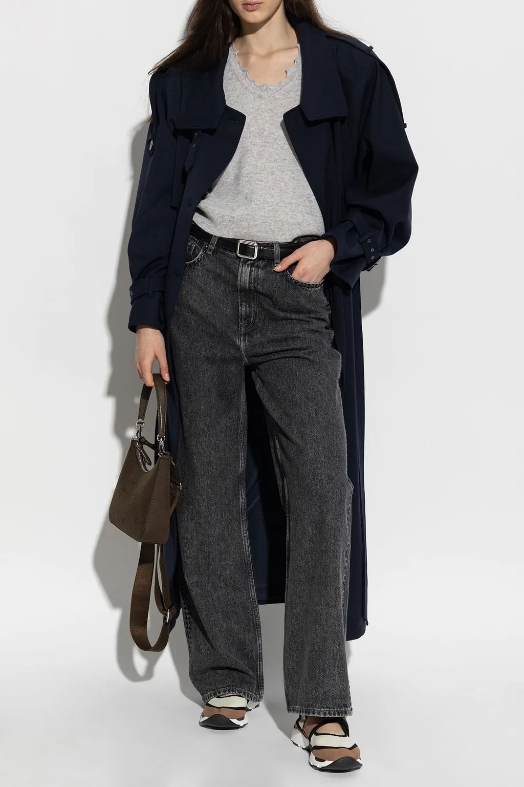 SamsØE SamsØE Sashelly Studded Wide-Leg Jeans