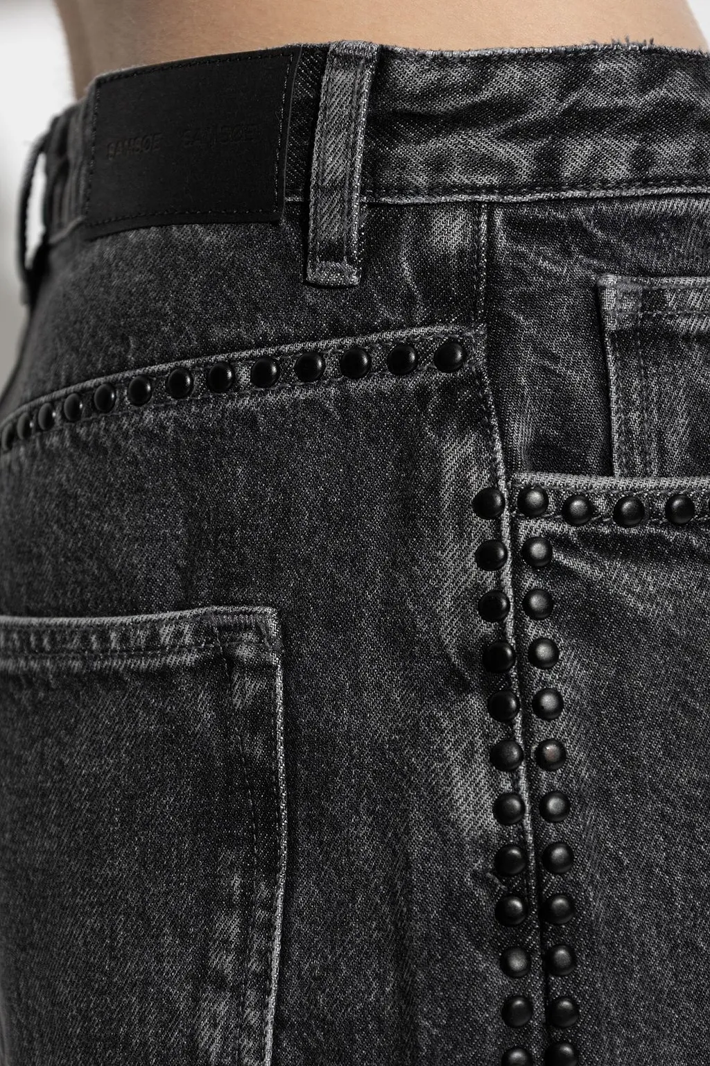 SamsØE SamsØE Sashelly Studded Wide-Leg Jeans