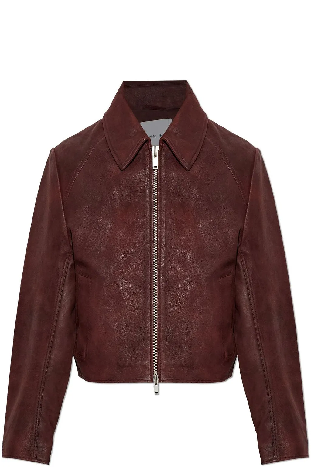 Sashiva Cropped Leather Jacket