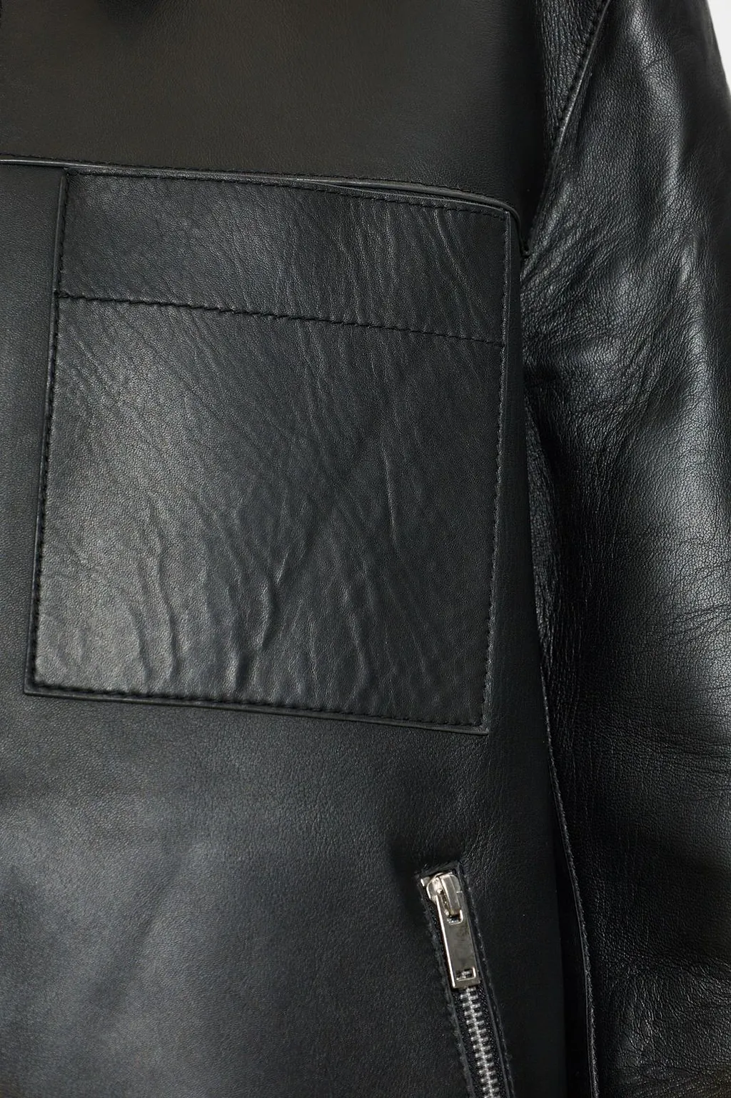 Sastevie Pocket Leather Jacket