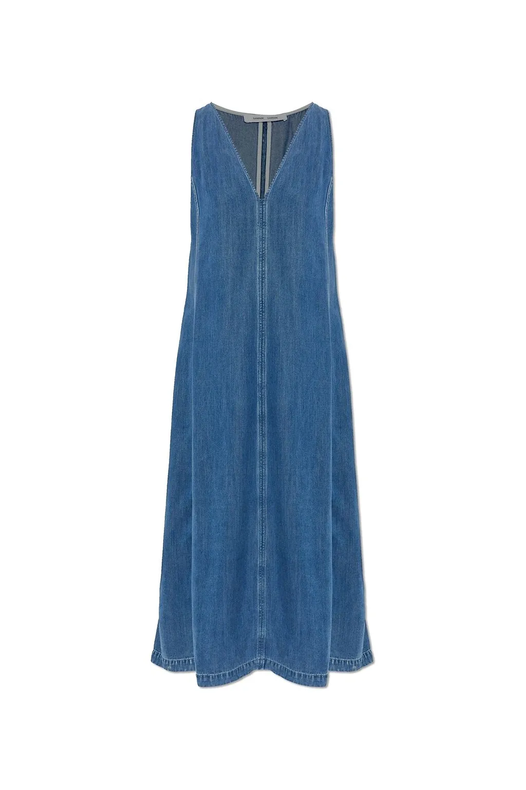 Saskylar V-Neck Denim Dress