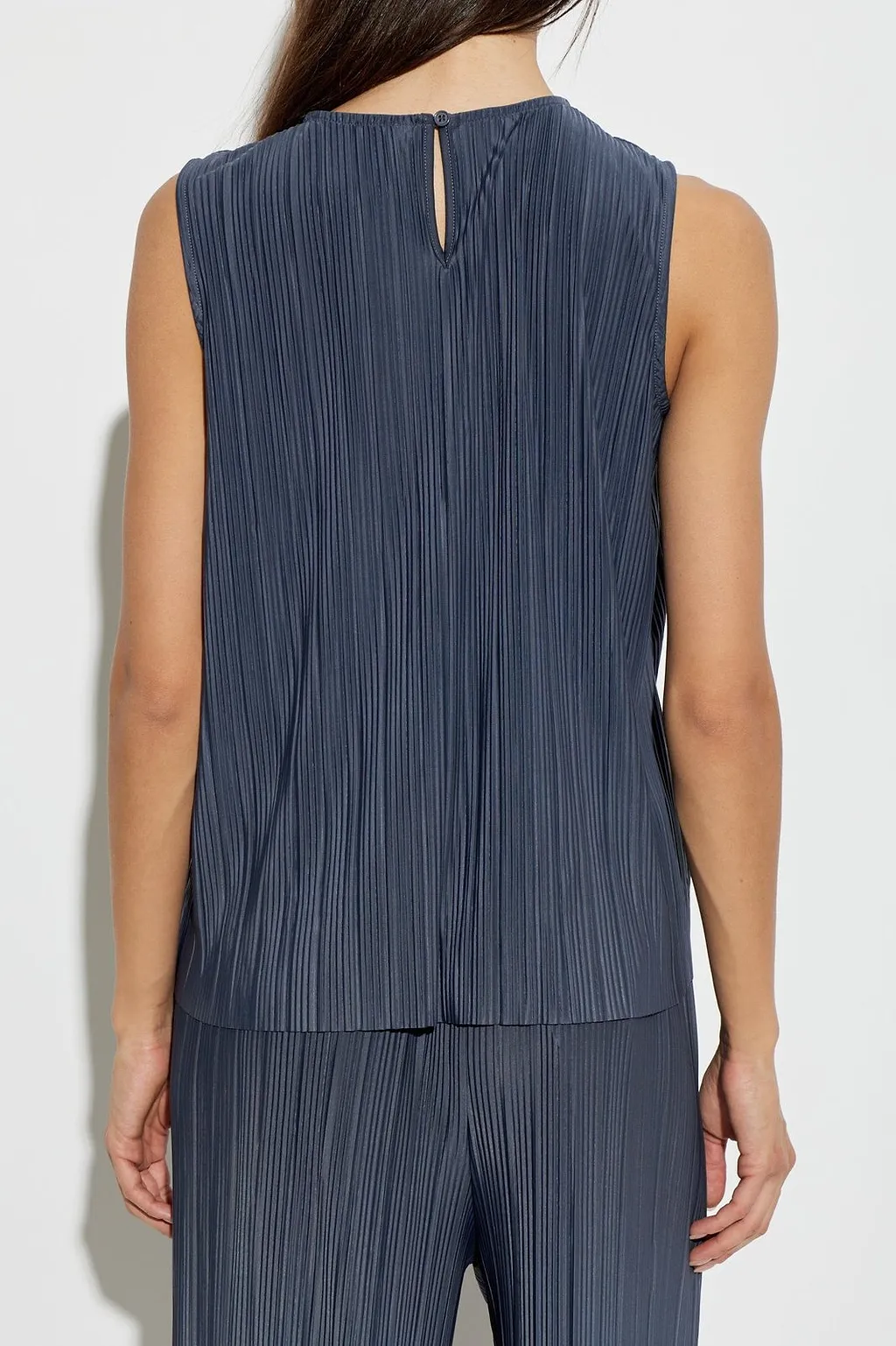 Sauma Pleated Sleeveless Top