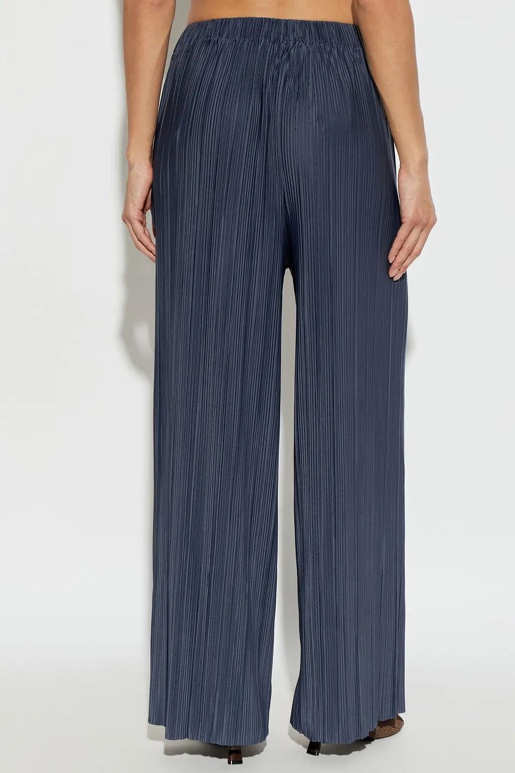 Uma Plissé Wide-Leg Pants