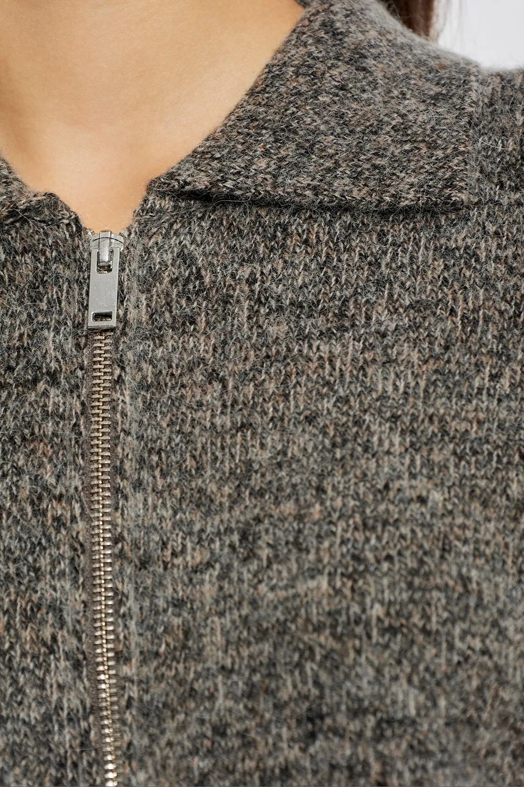 Sakelsie Zip-Up Cardigan
