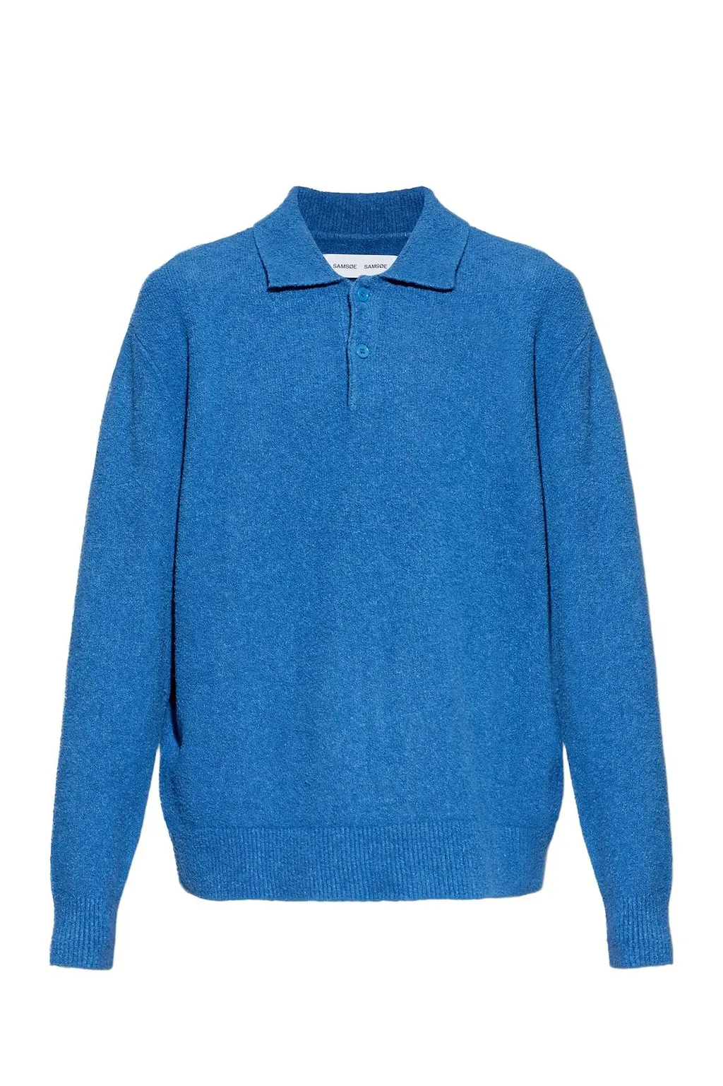 SamsØE SamsØE Sanino Polo-Collar Knitted Sweater