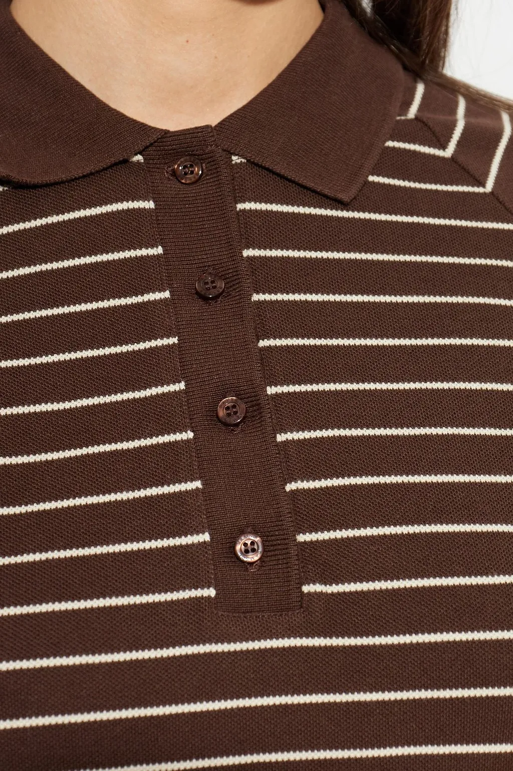 Samia Striped Polo Top