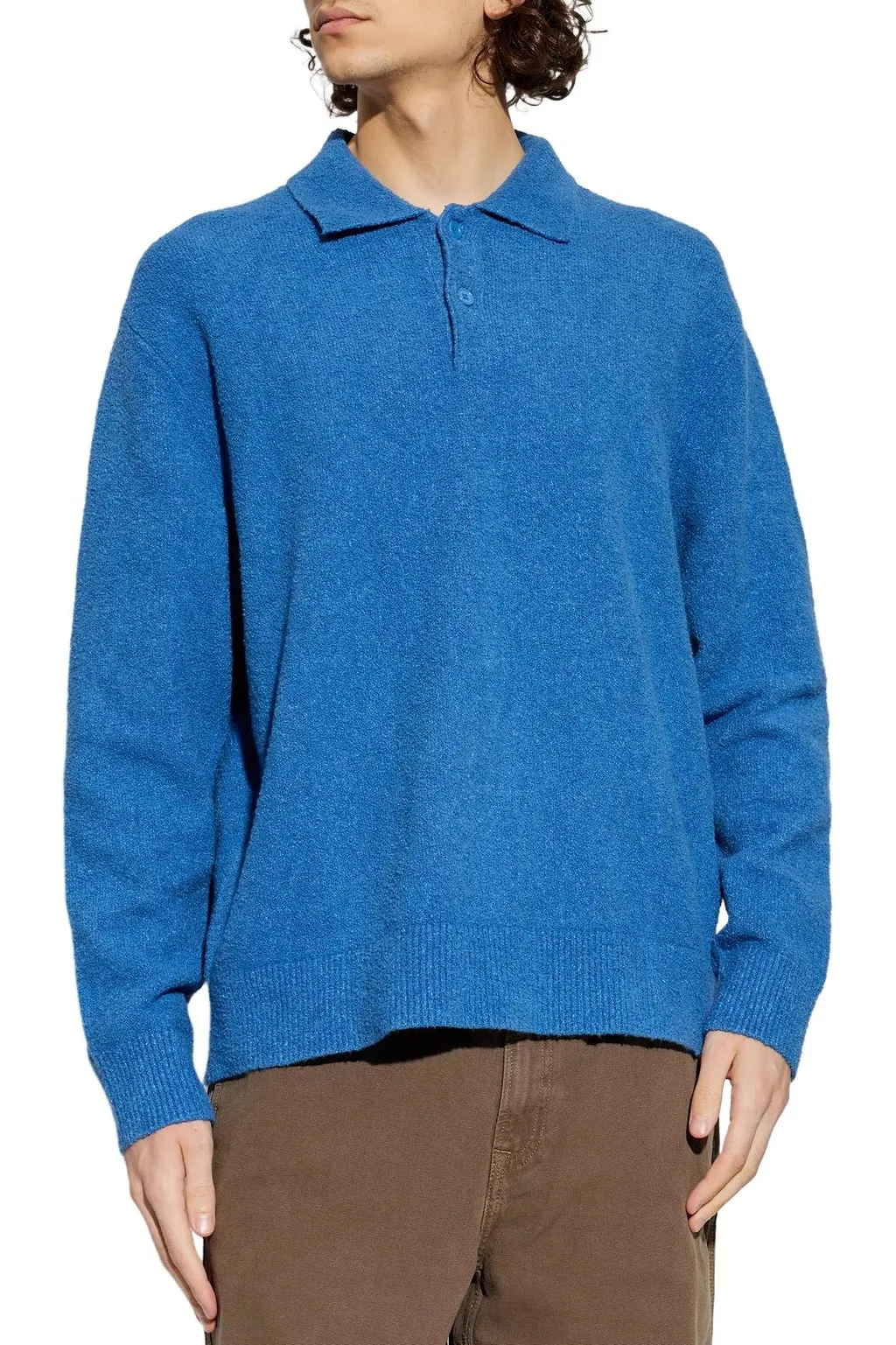 SamsØE SamsØE Sanino Polo-Collar Knitted Sweater