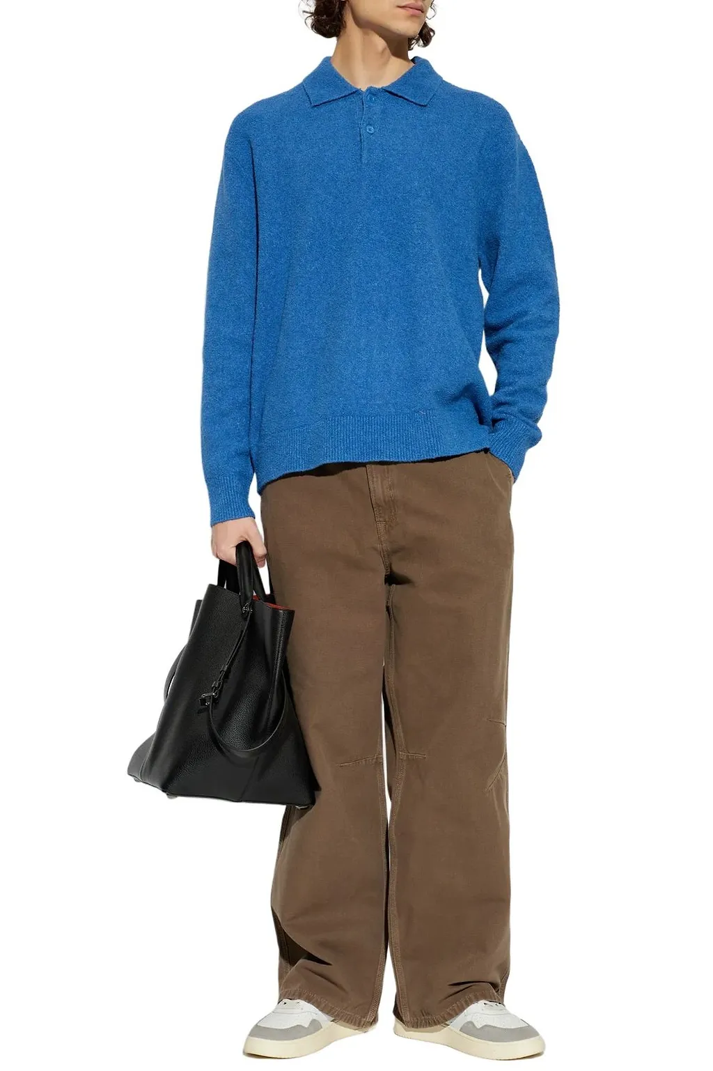 SamsØE SamsØE Sanino Polo-Collar Knitted Sweater