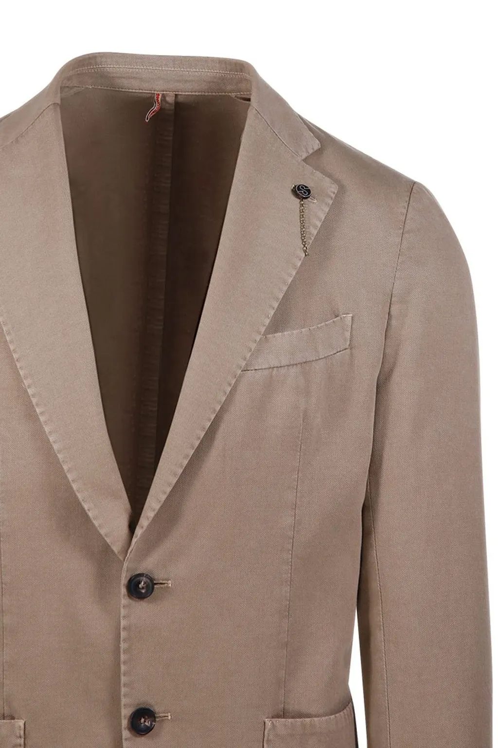 Santaniello Single-Breasted Cotton Blazer