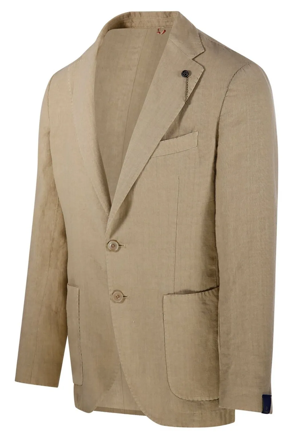 Santaniello Patch-Pocket Linen Blazer