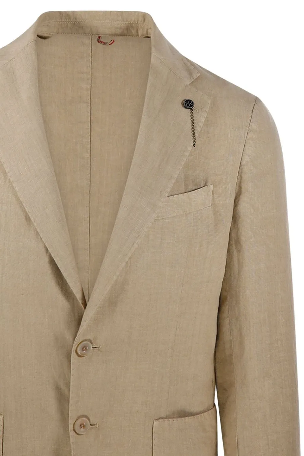Santaniello Patch-Pocket Linen Blazer