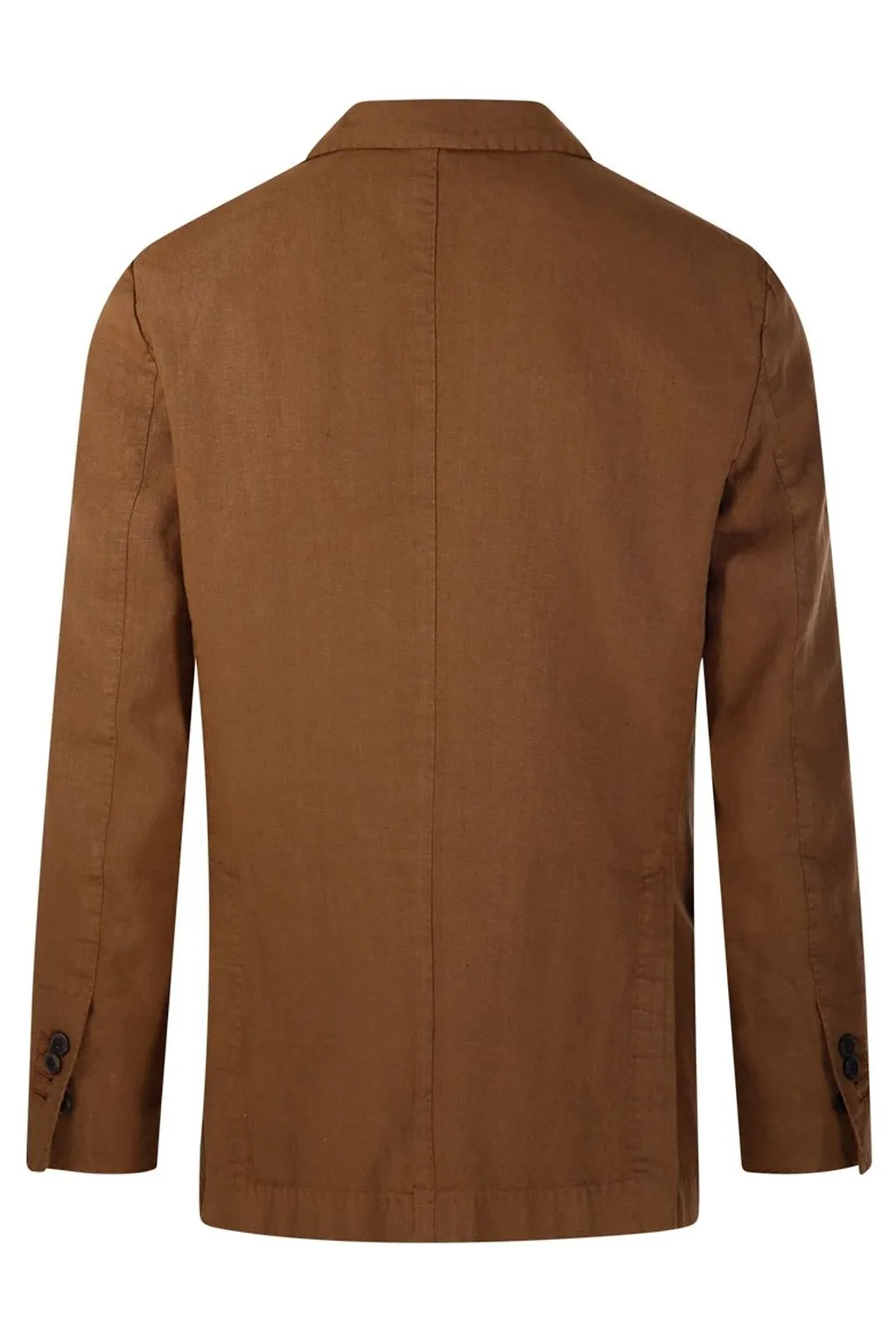 Santaniello Single-Breasted Linen Blazer