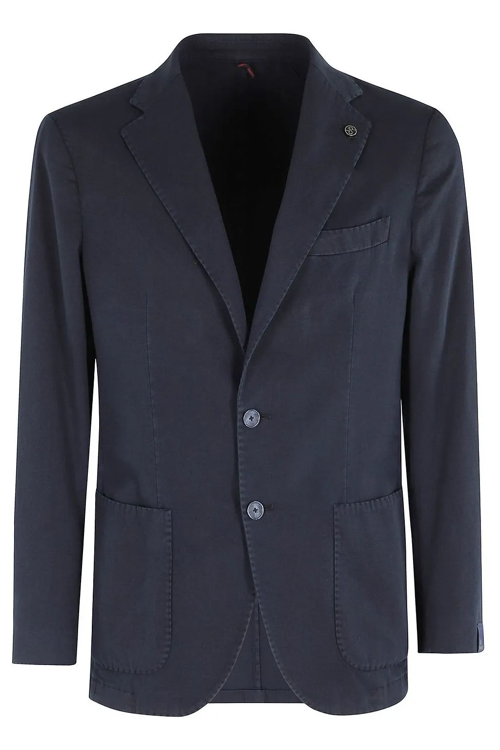 Santaniello Single-Breasted Patch-Pocket Blazer