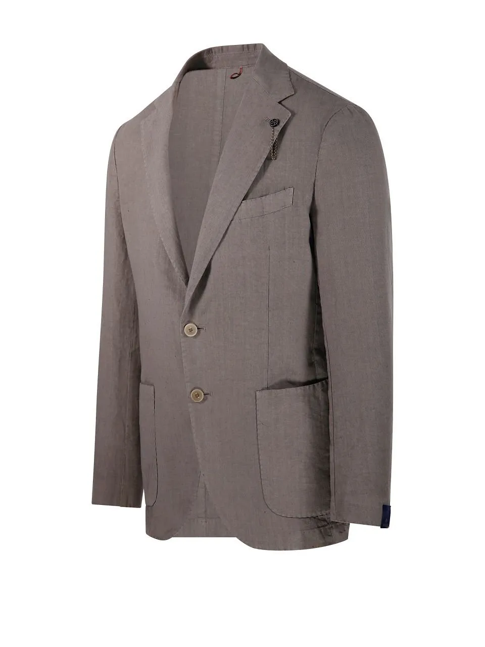 Santaniello Two-Button Linen Blazer