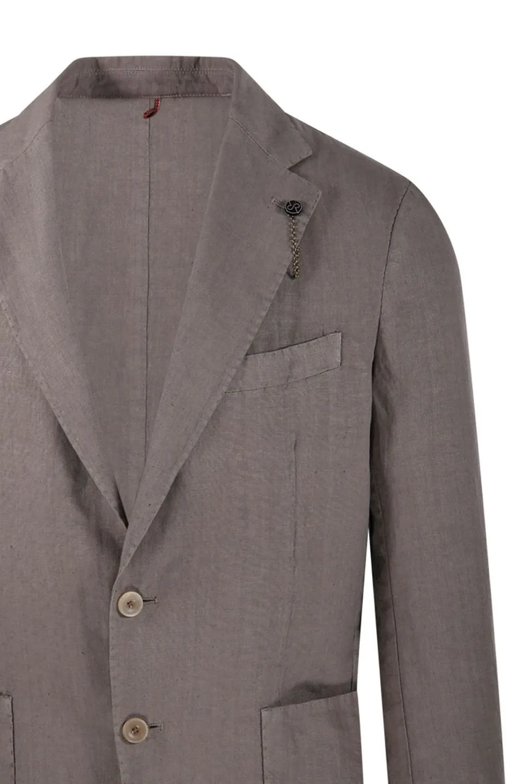 Santaniello Two-Button Linen Blazer