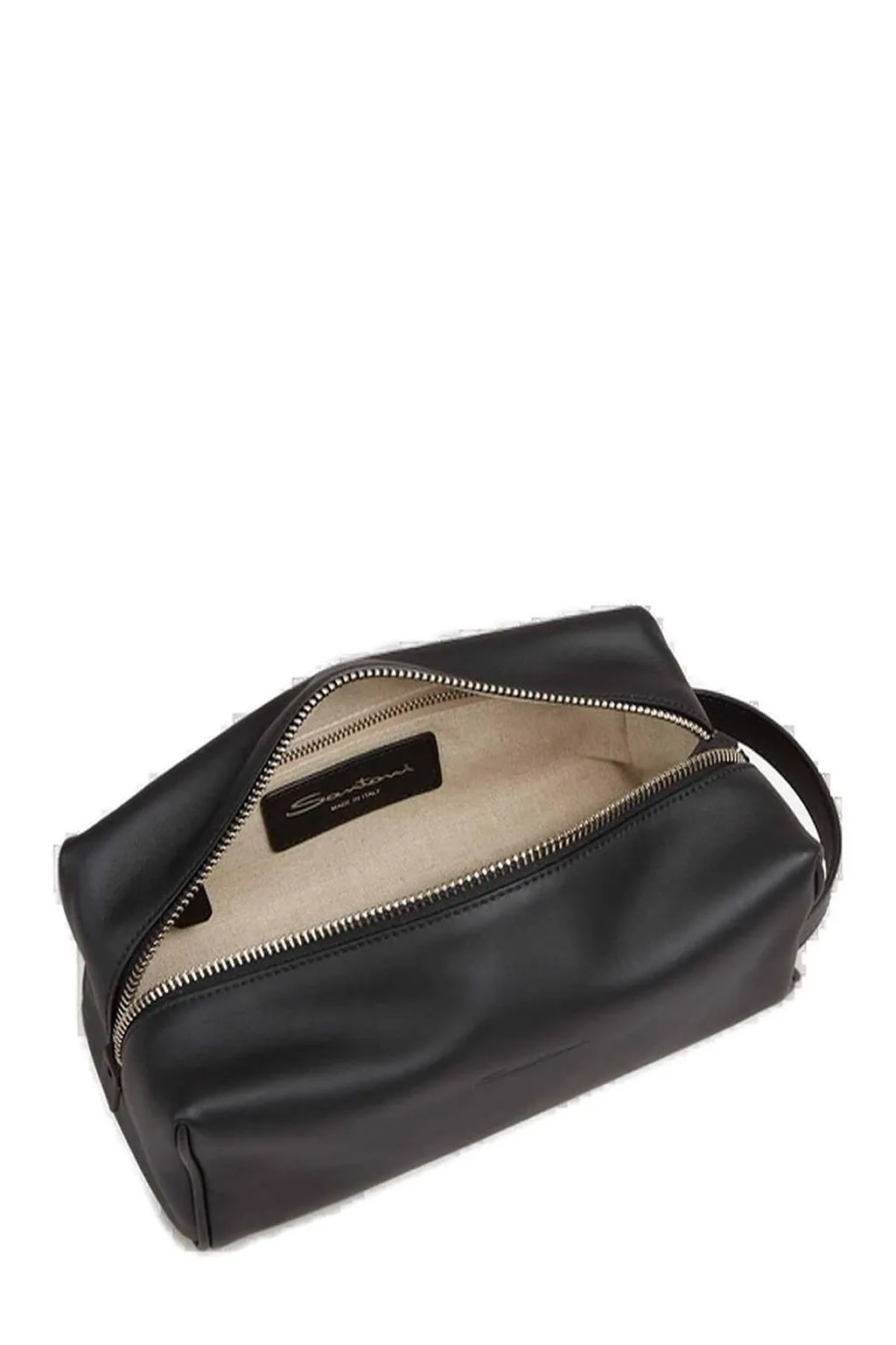 Santoni Leather Pouch Bag