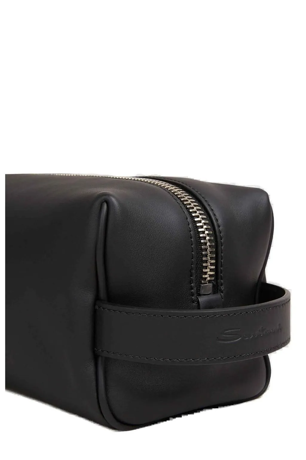 Santoni Leather Pouch Bag