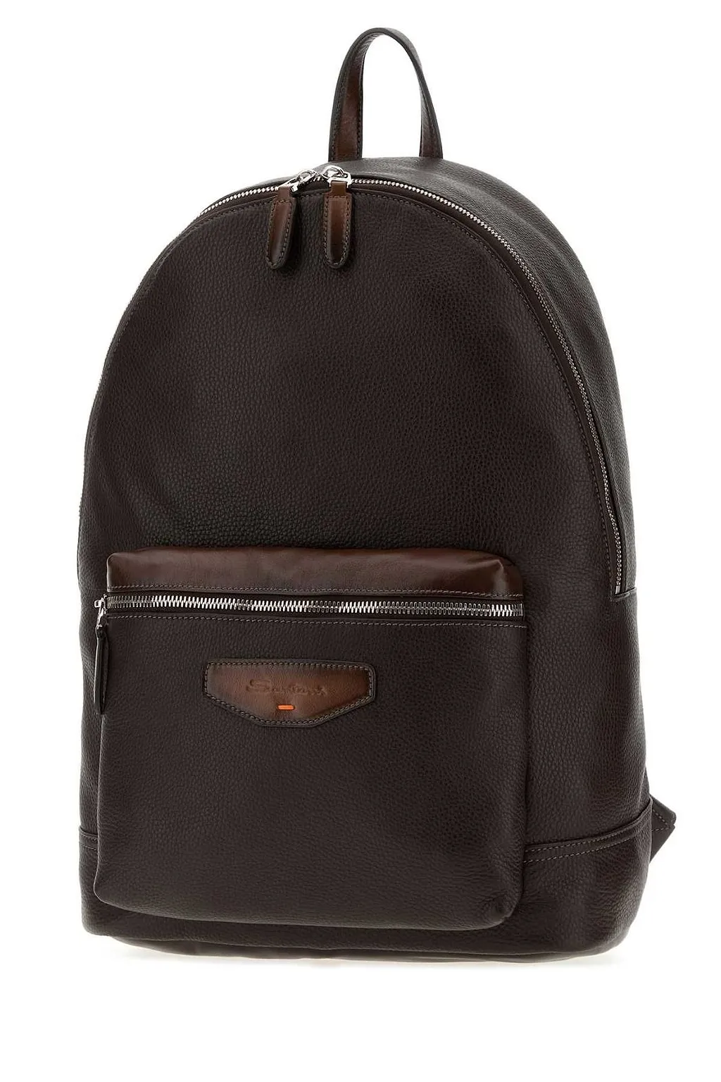 Santoni Logo Patch Backpack