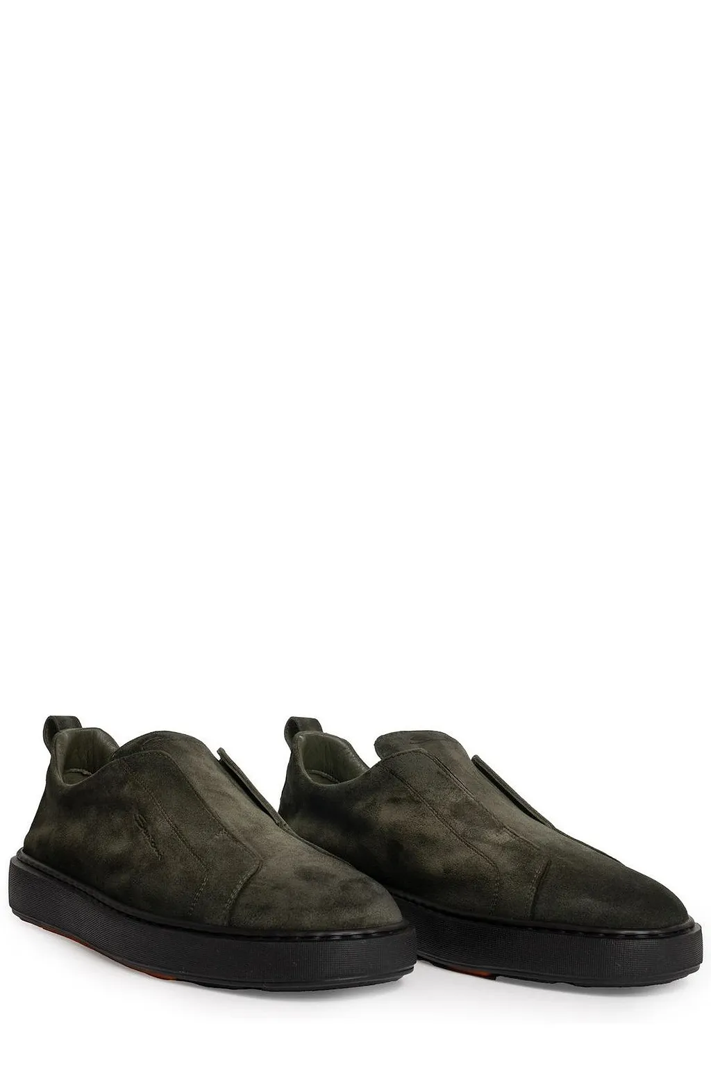 Santoni Logo Stamp Slip-On Sneakers