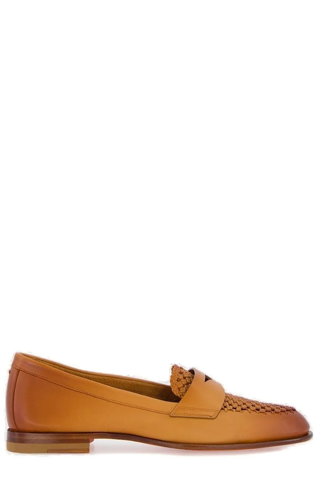 Santoni Logo Printed Loafers