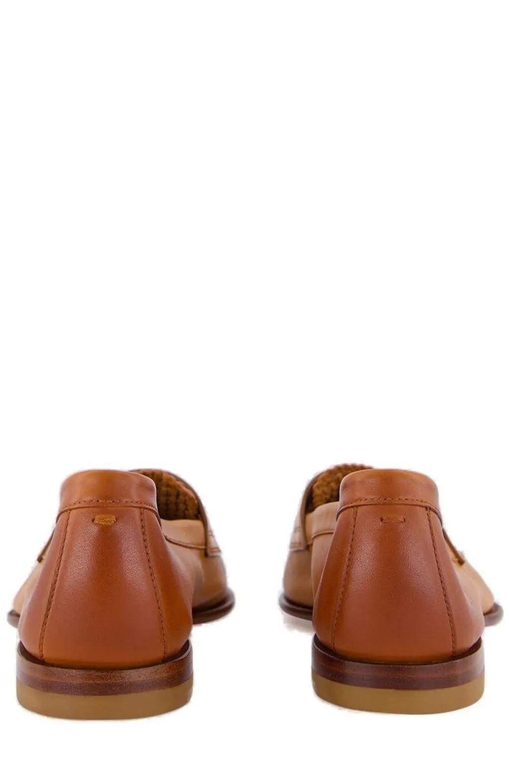 Santoni Logo Printed Loafers