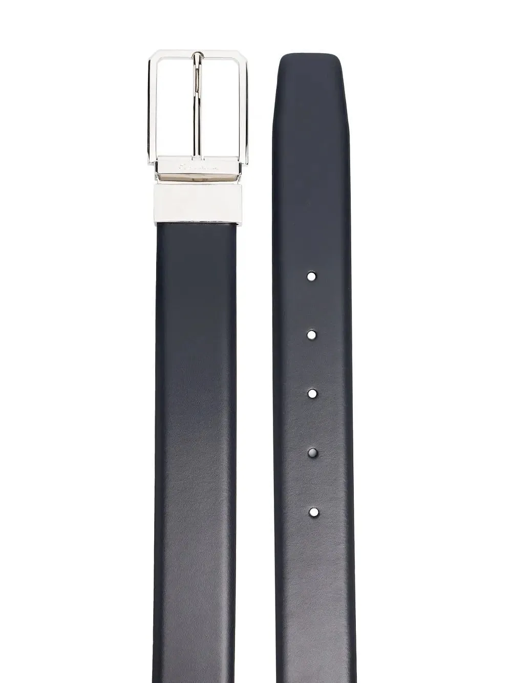 Santoni Reversible And Adjustable Leather Belt