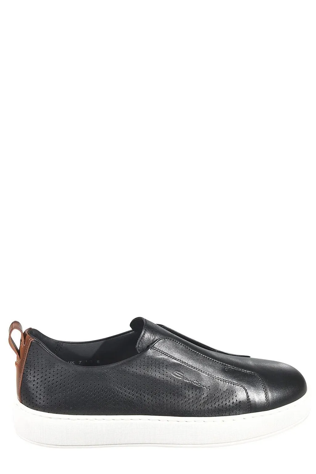 Santoni Perforated Slip-On Sneakers