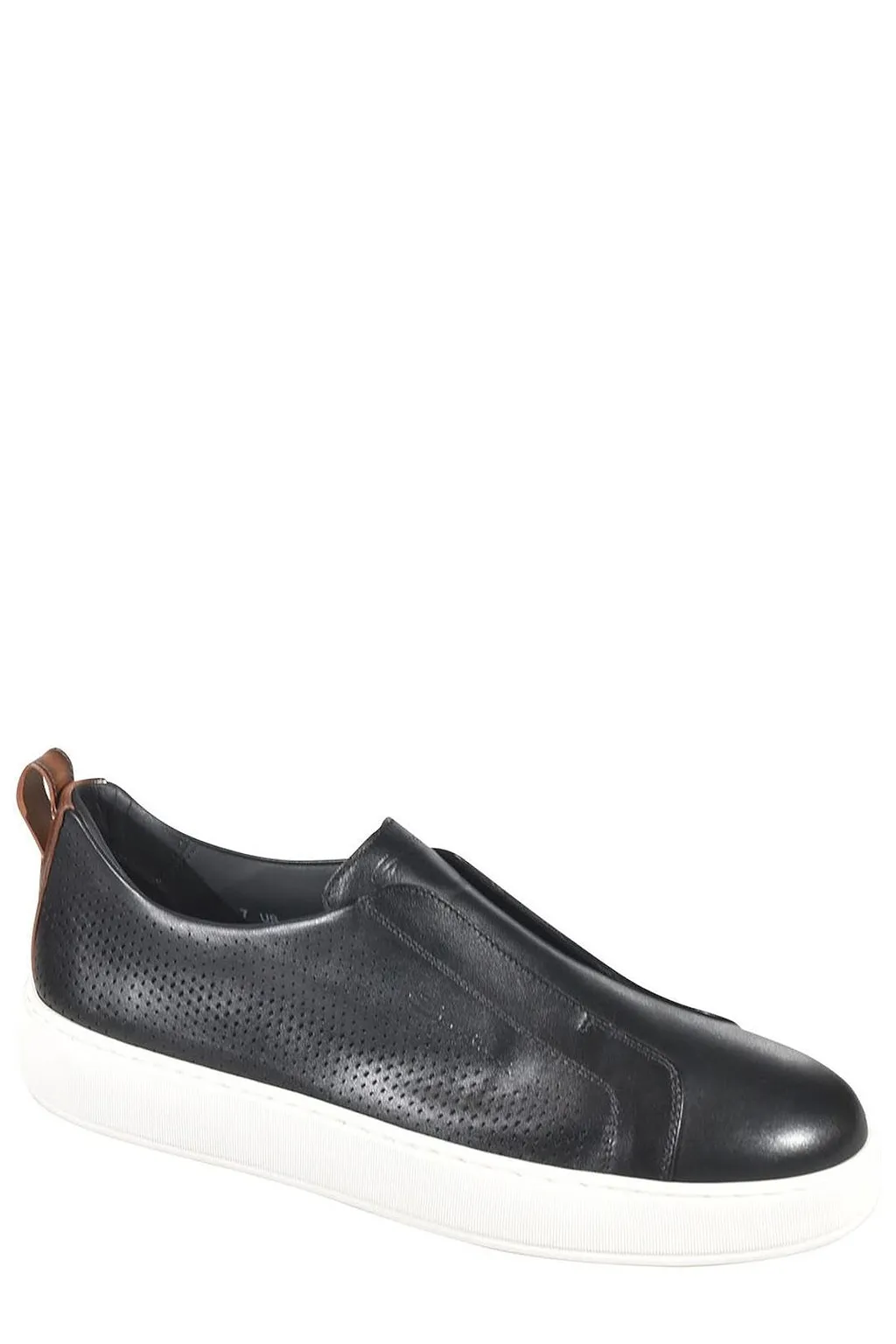Santoni Perforated Slip-On Sneakers