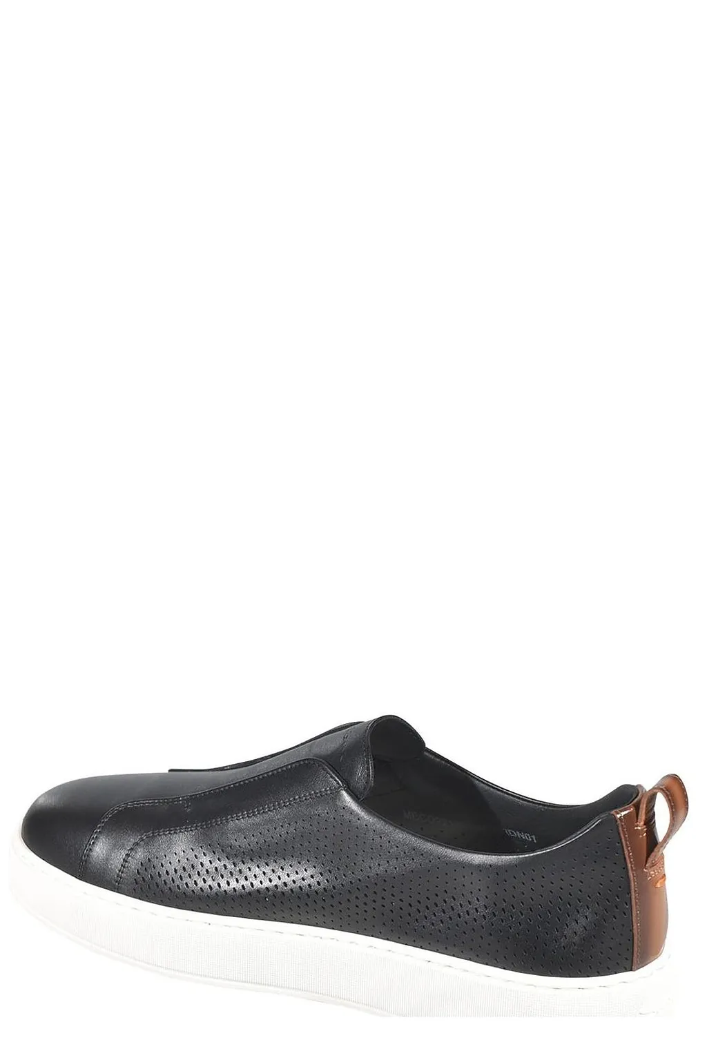Santoni Perforated Slip-On Sneakers