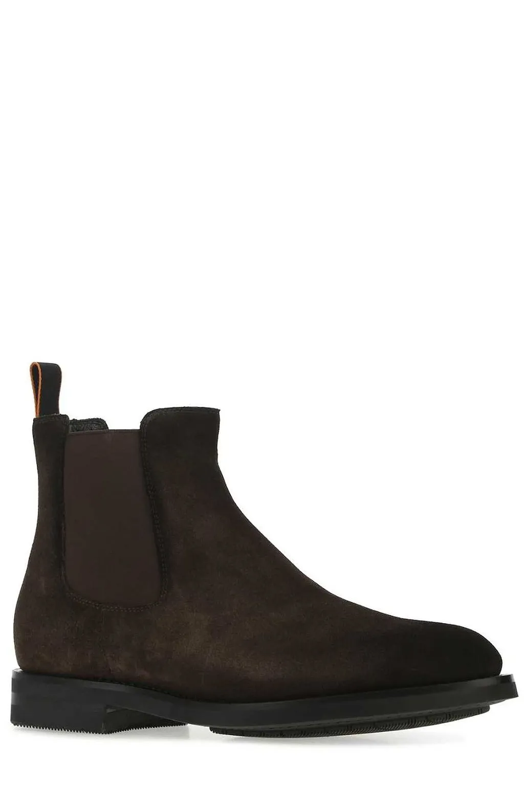 Santoni Round Toe Chelsea Boots