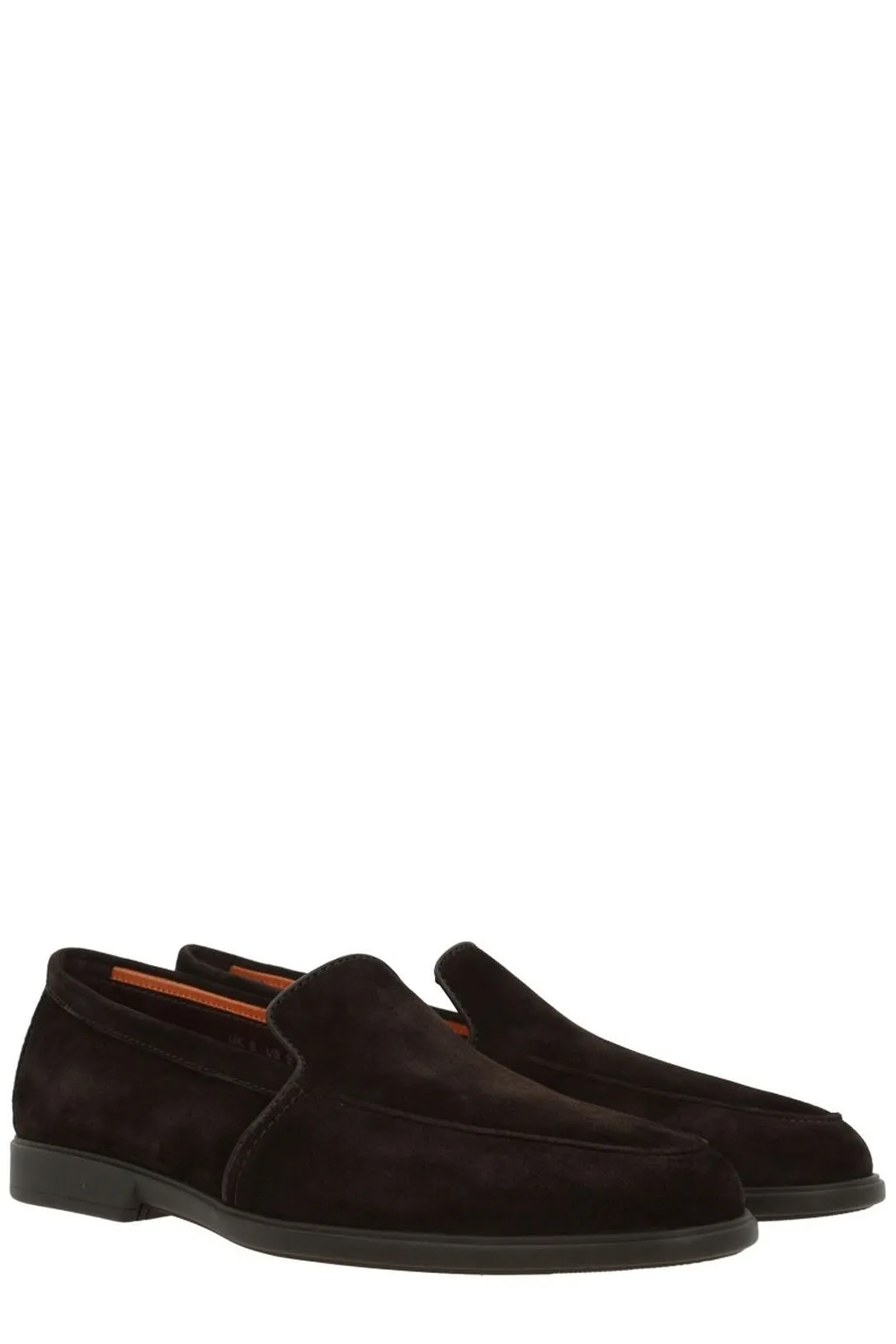 Santoni Round Toe Loafers