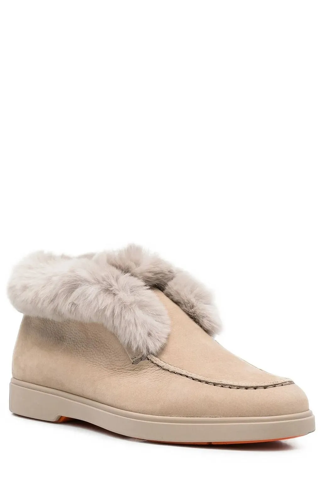 Santoni Shearling-Lined Ankle Boots