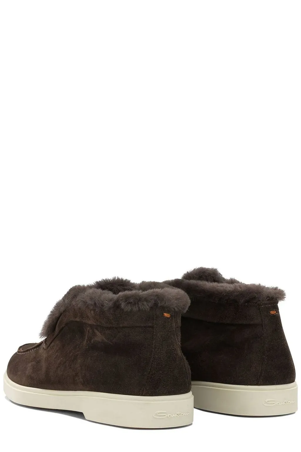 Santoni Shearling Desert Boots