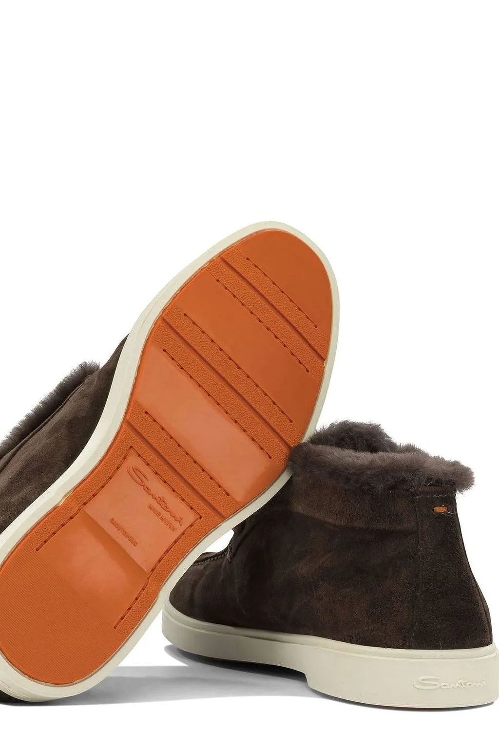 Santoni Shearling Desert Boots