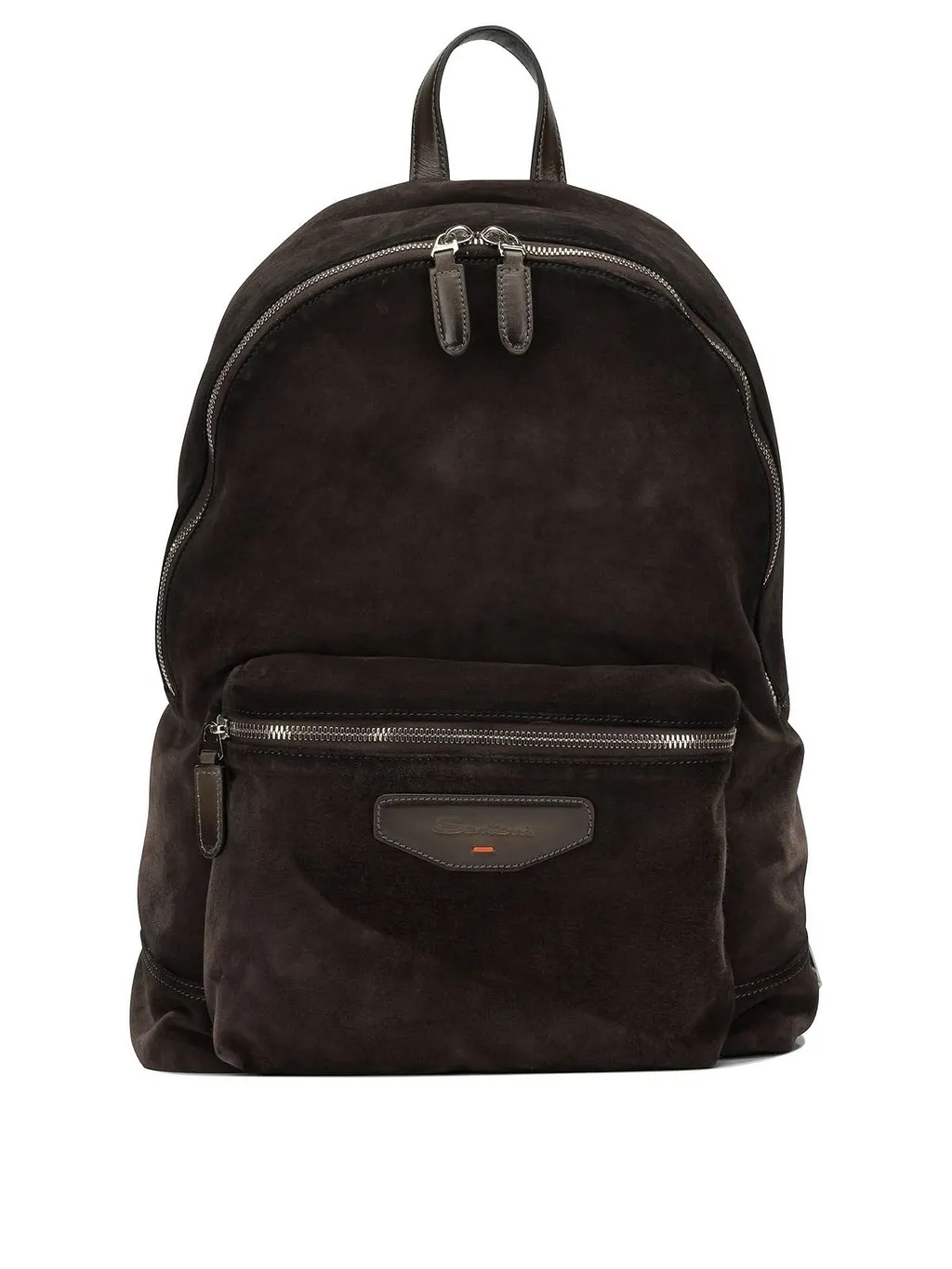 Santoni Suede Zip Backpack