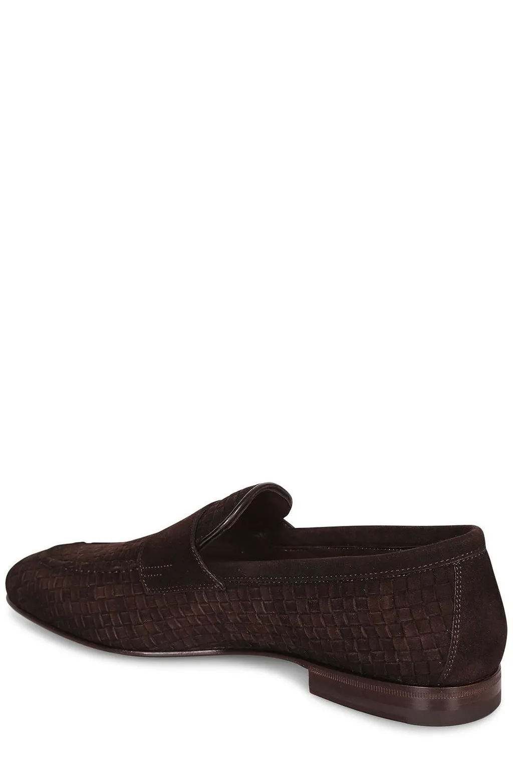 Santoni Woven Penny Loafers