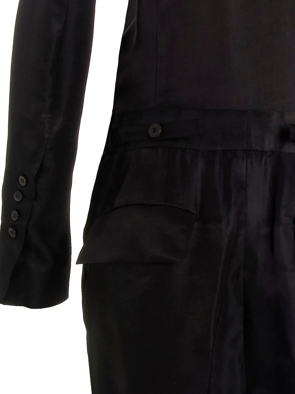 Sapio Cropped Leg Satin Bodysuit